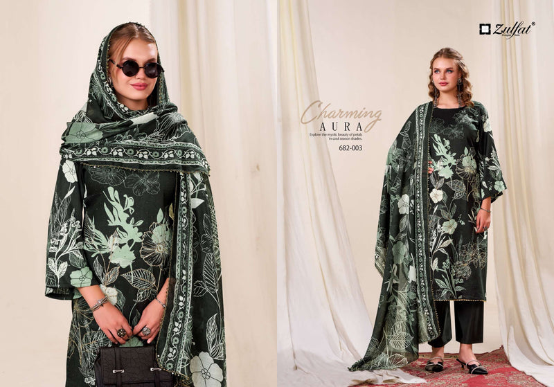 Zulfat Designer Suits Latifa Pure Jam Cotton Designer Salwar Kameez