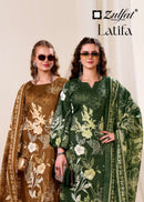 Zulfat Designer Suits Latifa Pure Jam Cotton Designer Salwar Kameez