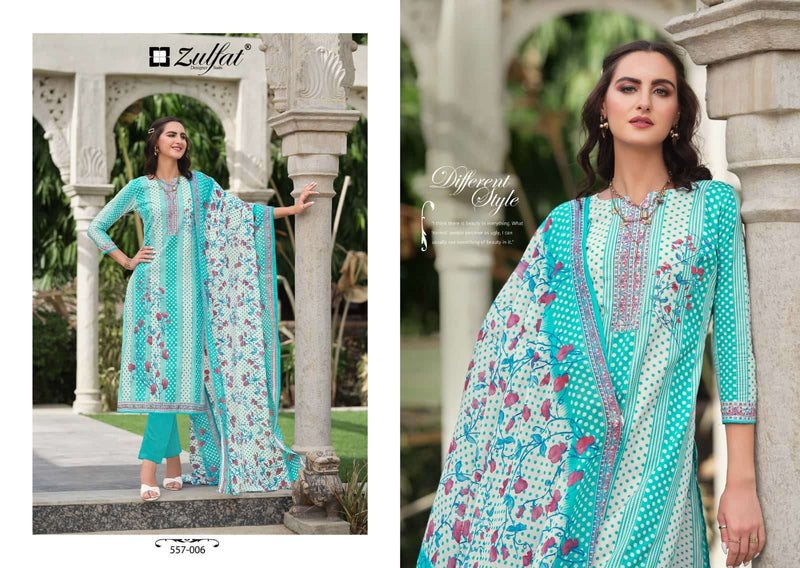 Zulfat Designer Suits Nazrana Vol 3 Pure Cotton Exclusive Printed Salwar Kameez