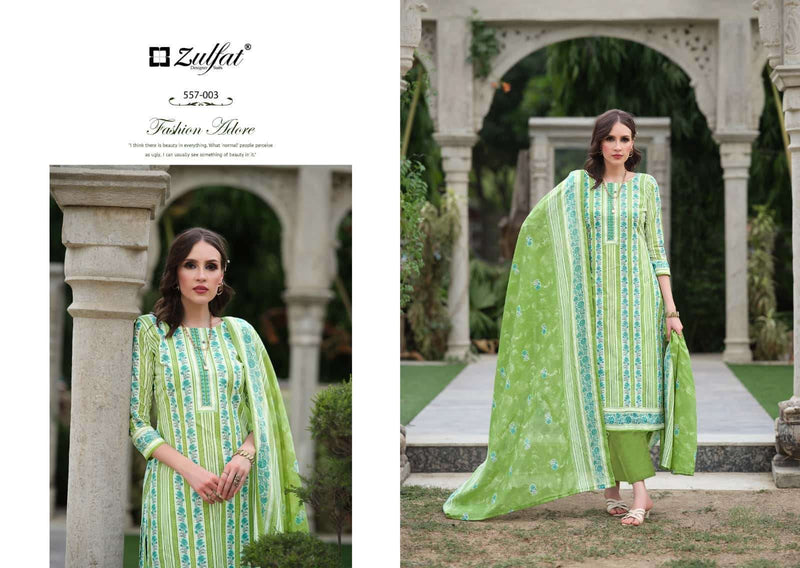 Zulfat Designer Suits Nazrana Vol 3 Pure Cotton Exclusive Printed Salwar Kameez