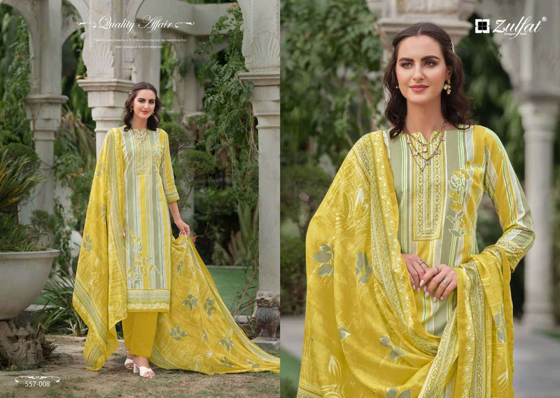 Zulfat Designer Suits Nazrana Vol 3 Pure Cotton Exclusive Printed Salwar Kameez