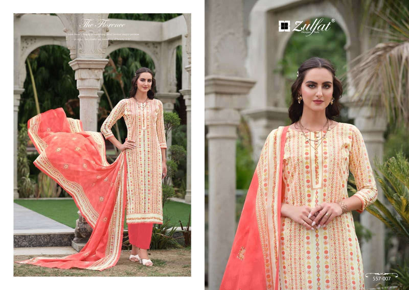 Zulfat Designer Suits Nazrana Vol 3 Pure Cotton Exclusive Printed Salwar Kameez