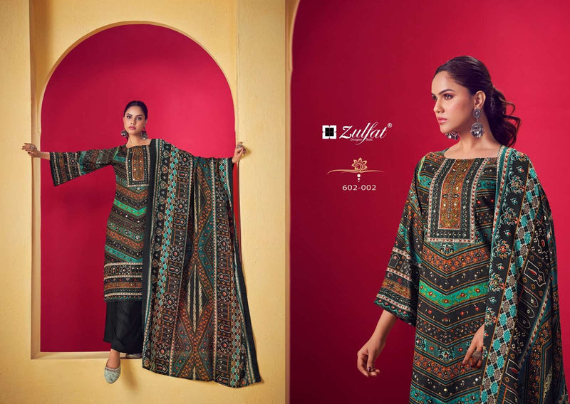 Zulfat Designer Suits Lipika Pure Heavy Viscose Rayon Print With Handwork Salwar Suit