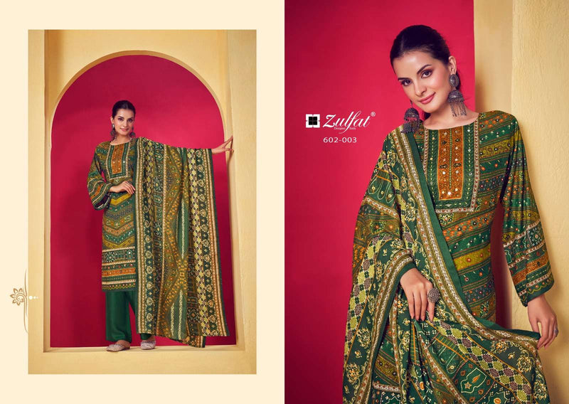 Zulfat Designer Suits Lipika Pure Heavy Viscose Rayon Print With Handwork Salwar Suit