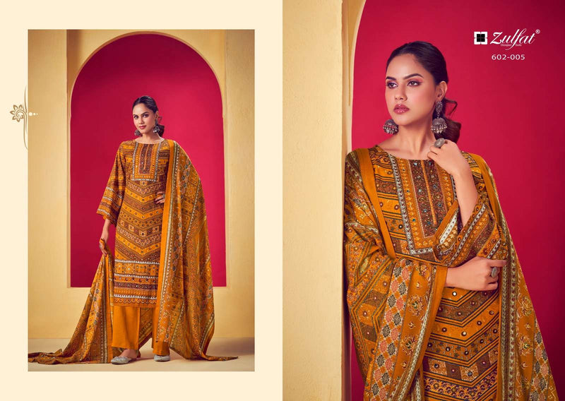 Zulfat Designer Suits Lipika Pure Heavy Viscose Rayon Print With Handwork Salwar Suit