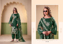 Zulfat Designer Suits Rawiya Pure Jam Satin Heavy Handwork Salwar Suit