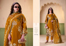 Zulfat Designer Suits Rawiya Pure Jam Satin Heavy Handwork Salwar Suit
