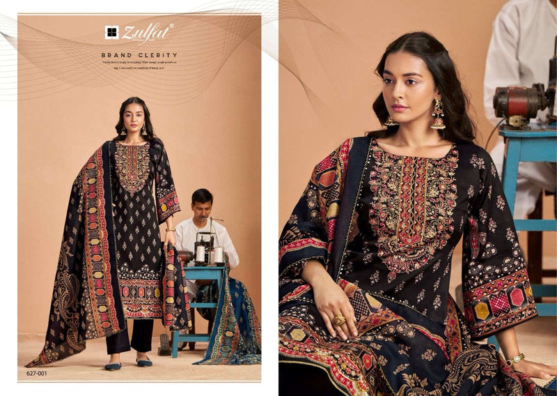 Zulfat Designer Suits Sajni Vol 5 Pure Jam Cotton Designer Print With Handwork Salwar Suit