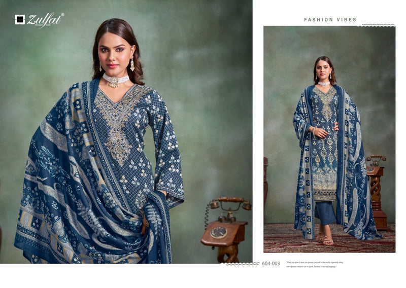 Zulfat Designer Suits Sangini Vol 3 Pure Jam Cotton Designer Print Handwork Suit