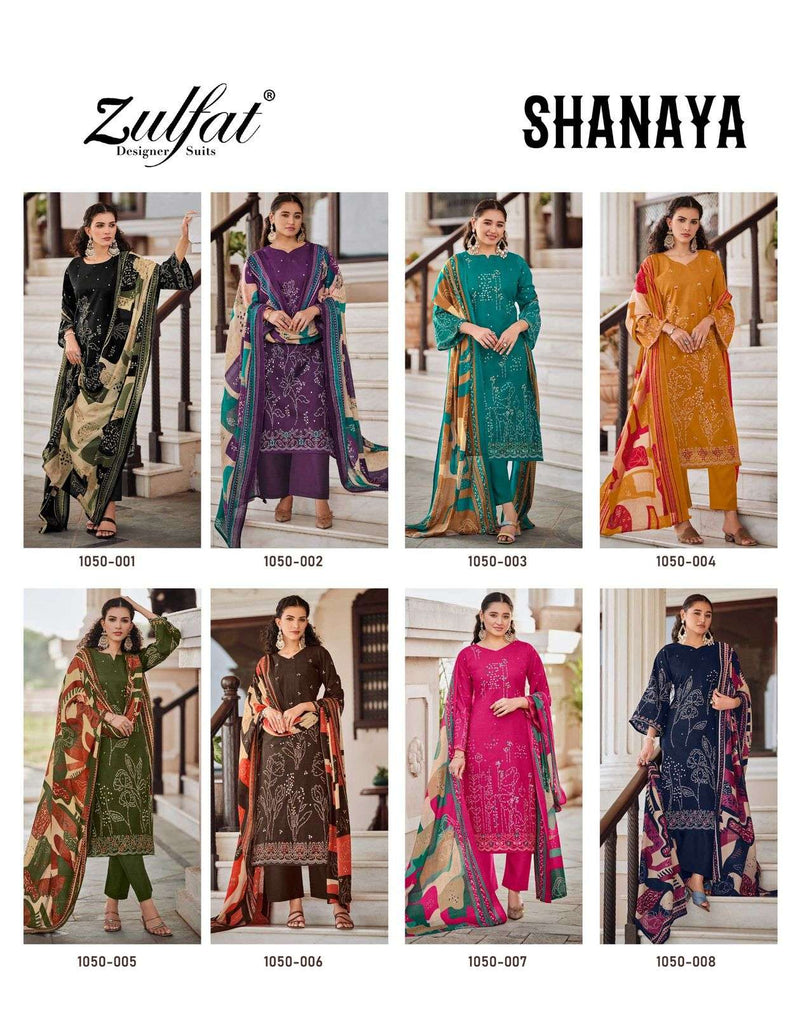 Zulfat Designer Suits Shanaya Pure Cotton Designer Handwork Salwar Kameez