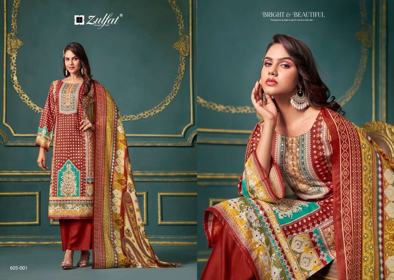 Zulfat Designer Suits Tisha Pure Viscose Print Casual Wear Salwar Suit