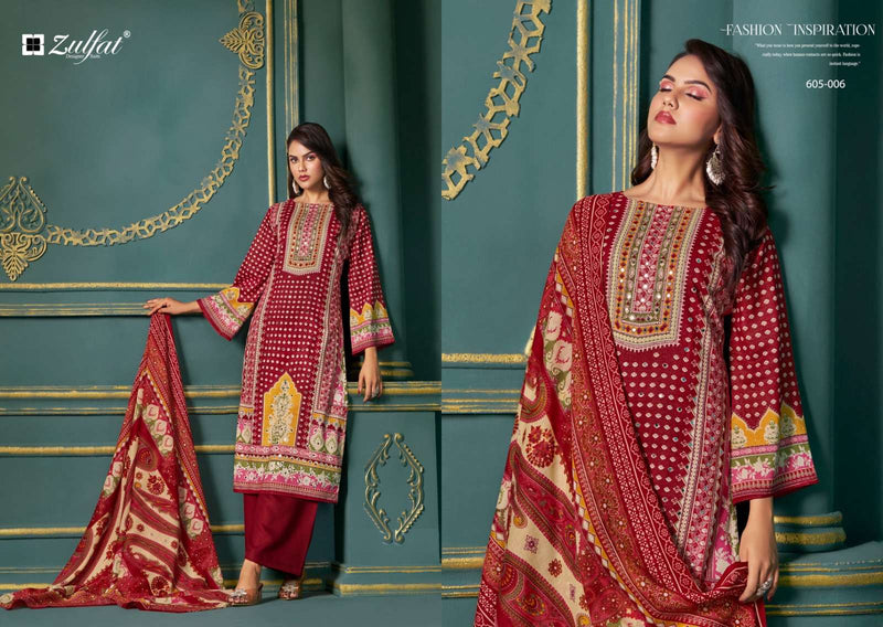 Zulfat Designer Suits Tisha Pure Viscose Print Casual Wear Salwar Suit