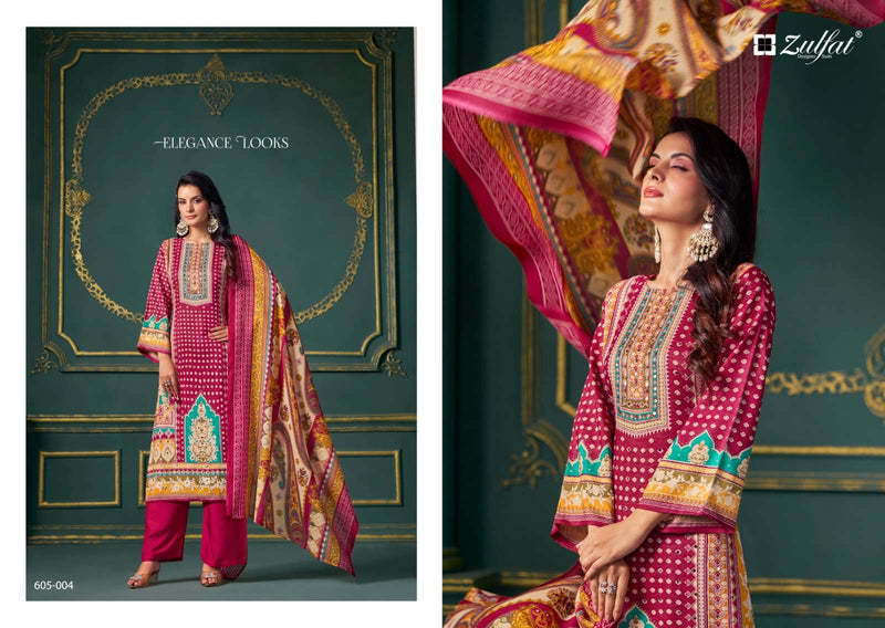 Zulfat Designer Suits Tisha Pure Viscose Print Casual Wear Salwar Suit