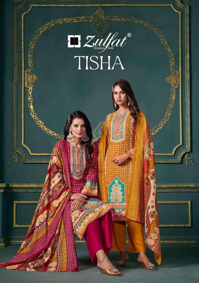 Zulfat Designer Suits Tisha Pure Viscose Print Casual Wear Salwar Suit