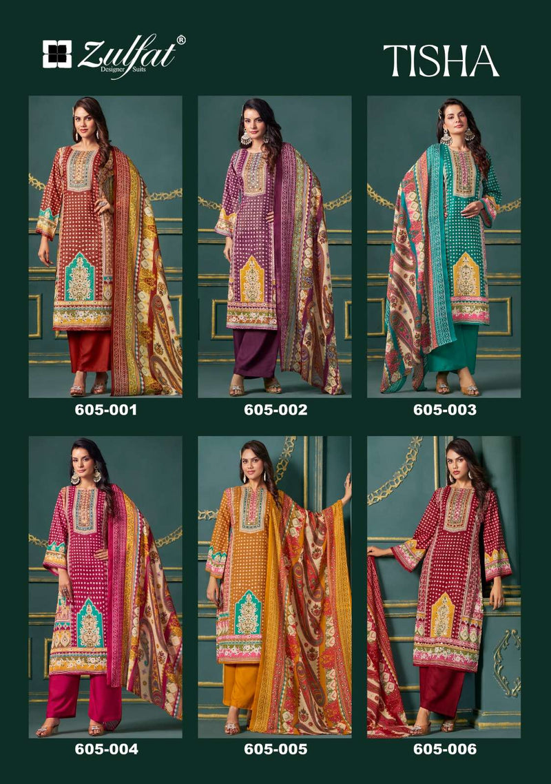 Zulfat Designer Suits Tisha Pure Viscose Print Casual Wear Salwar Suit