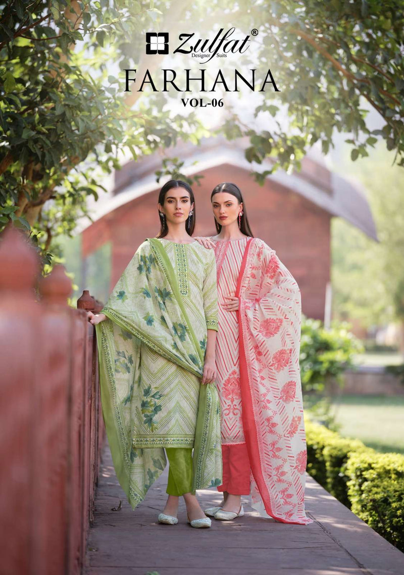 Zulfat Farhana Vol 6 Cotton Exclusive Designer Printed Daily Wear Salwar Kameez