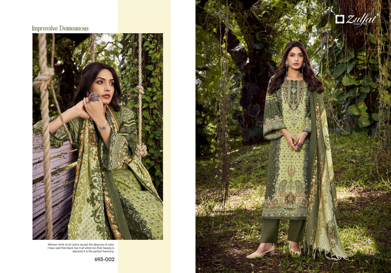 Zulfat Designer Suits Sakina Pure Pashmina Woollen Embroidered Salwar Kameez