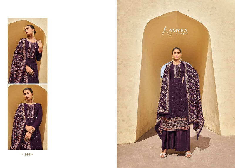 Aaina Vol 10 By Amyra Designer Georgette Embroidery Beautiful Salwar Kameez