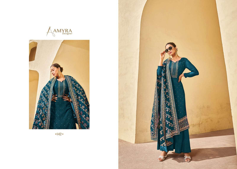 Aaina Vol 10 By Amyra Designer Georgette Embroidery Beautiful Salwar Kameez