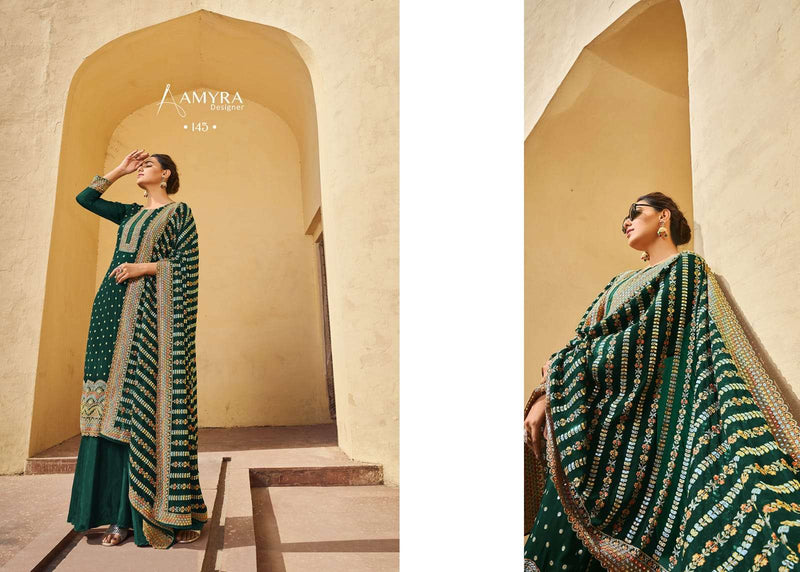 Aaina Vol 10 By Amyra Designer Georgette Embroidery Beautiful Salwar Kameez