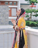 Aasha Designer 1080 – Pure Cotton Printed with Exclusive Patch Embroidery Suit