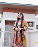 Aasha Designer 1080 – Pure Cotton Printed with Exclusive Patch Embroidery Suit