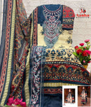 Aasha Designer 1180 – Pure Cotton Printed with Patch Embroidery Suit