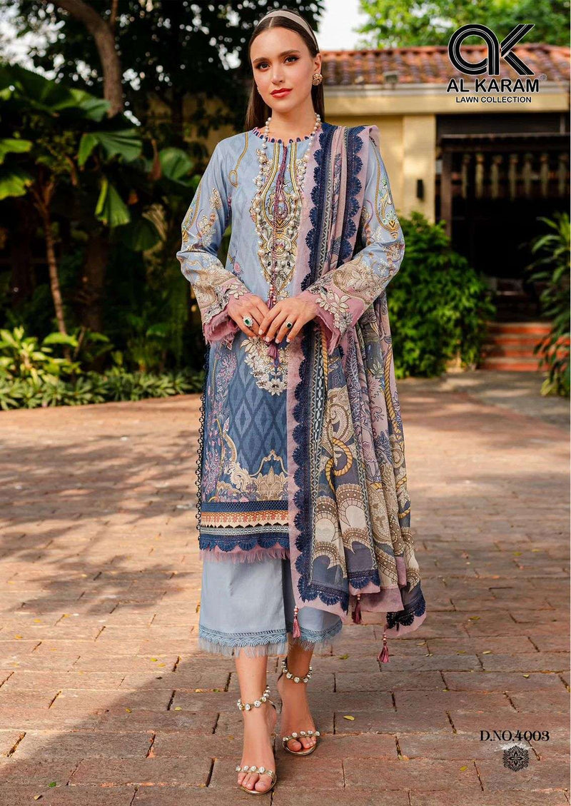 Al Karam Florence Vol 4 Cambric Cotton Fancy Salwar Suit