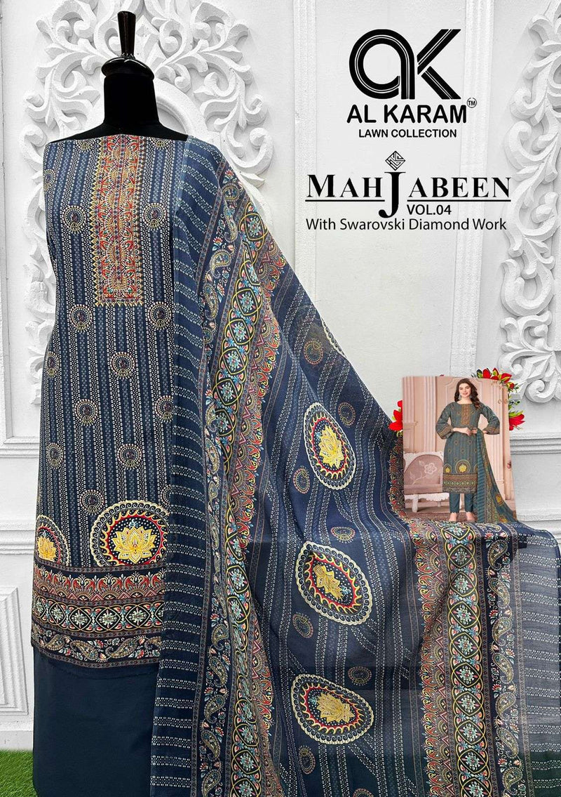 Al Karam Mahjabeen Vol 4 Cotton Digital Print Fancy Salwar Suit