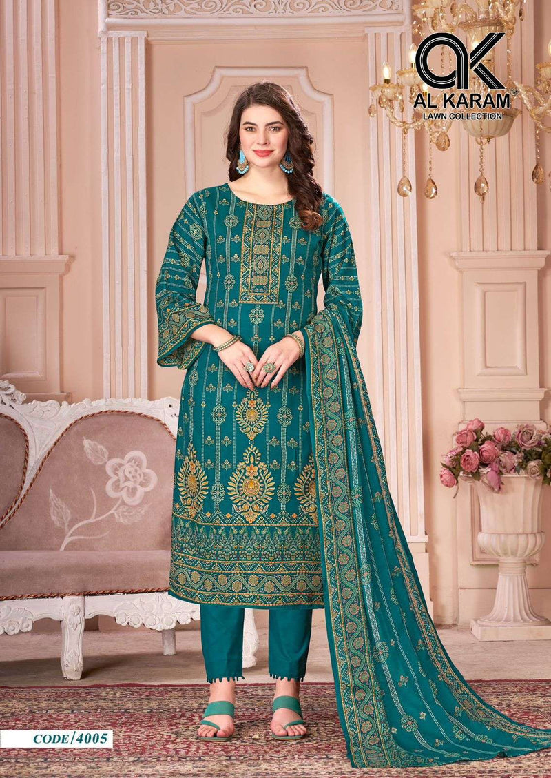 Al Karam Mahjabeen Vol 4 Cotton Digital Print Fancy Salwar Suit