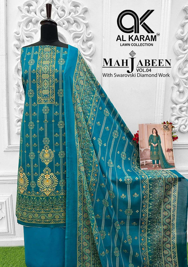 Al Karam Mahjabeen Vol 4 Cotton Digital Print Fancy Salwar Suit