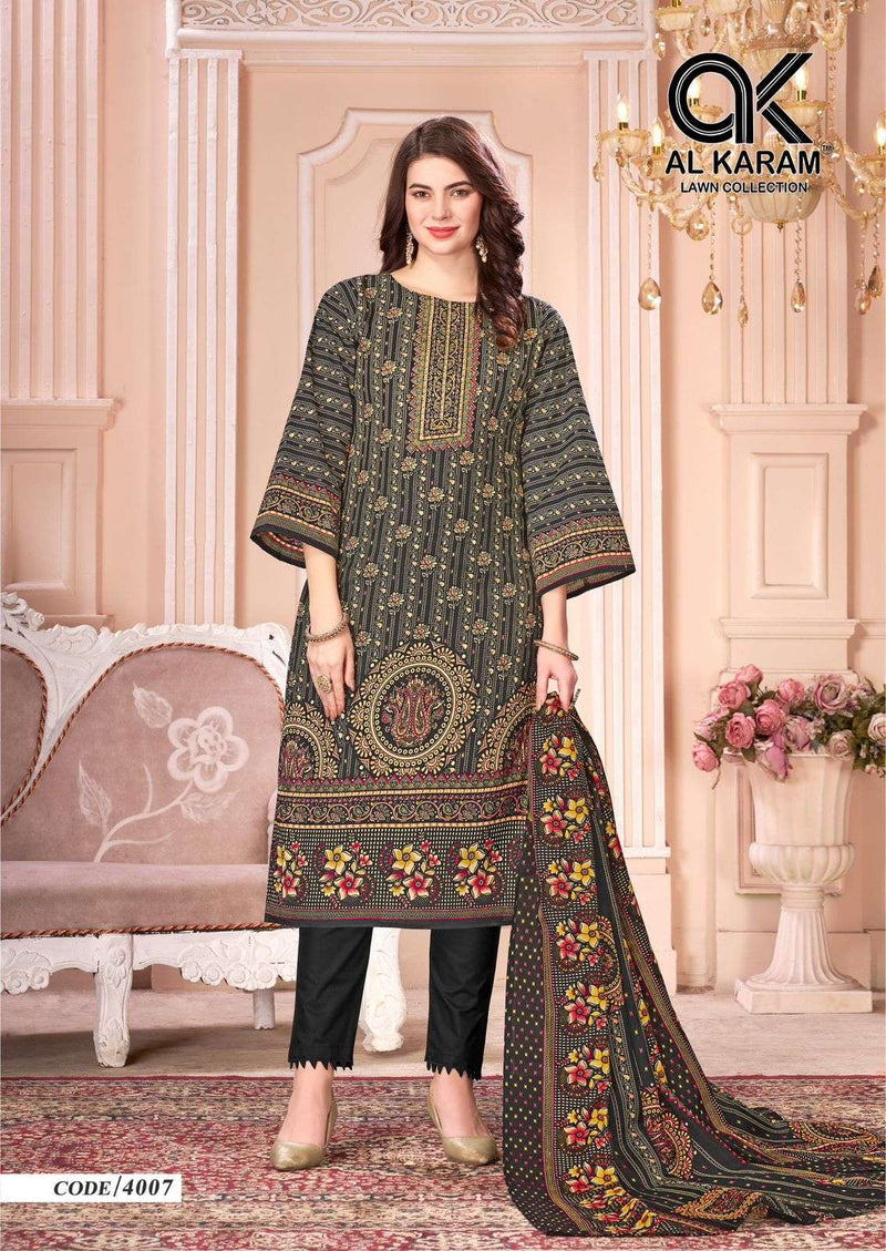 Al Karam Mahjabeen Vol 4 Cotton Digital Print Fancy Salwar Suit