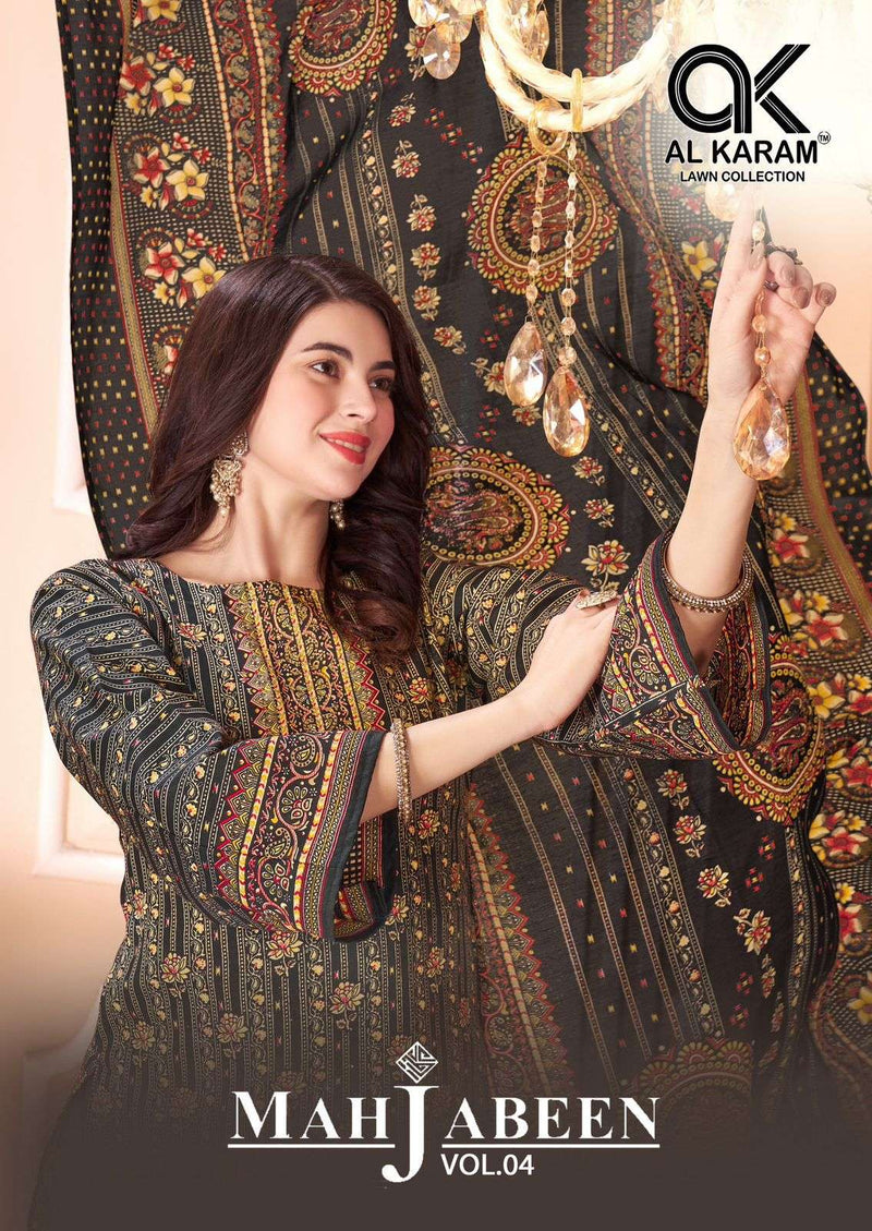 Al Karam Mahjabeen Vol 4 Cotton Digital Print Fancy Salwar Suit