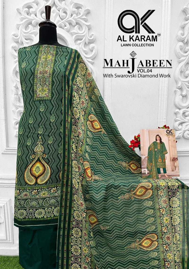 Al Karam Mahjabeen Vol 4 Cotton Digital Print Fancy Salwar Suit