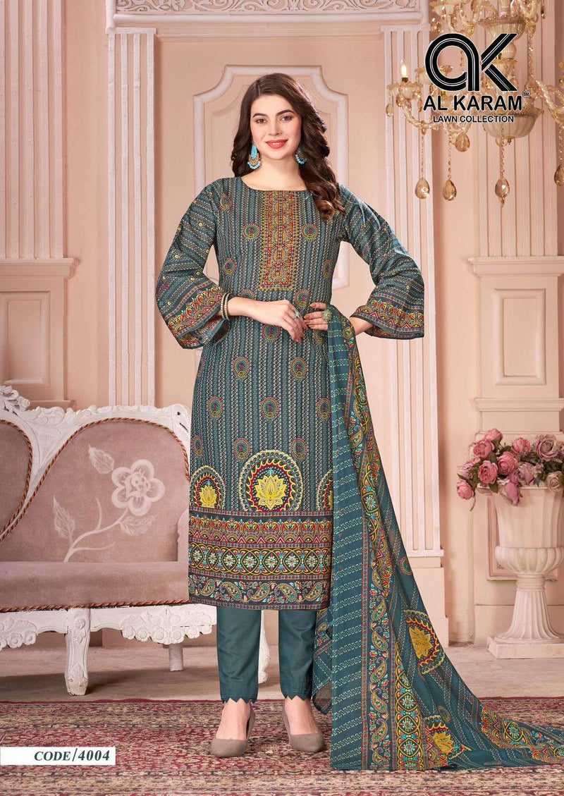 Al Karam Mahjabeen Vol 4 Cotton Digital Print Fancy Salwar Suit