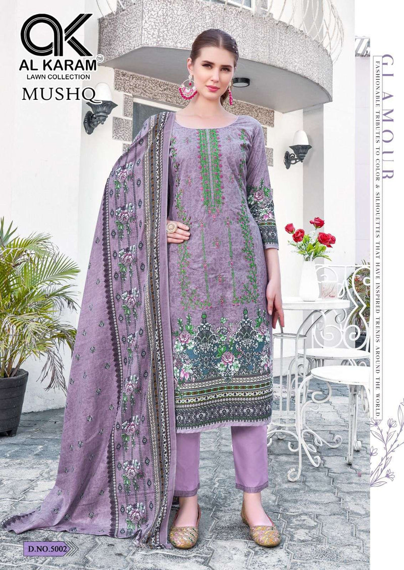 Al Karam Mushq Cotton Dupatta Vol 5 Lawn Fancy Salwar Suit