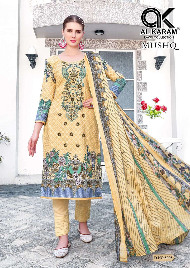 Al Karam Mushq Cotton Dupatta Vol 5 Lawn Fancy Salwar Suit