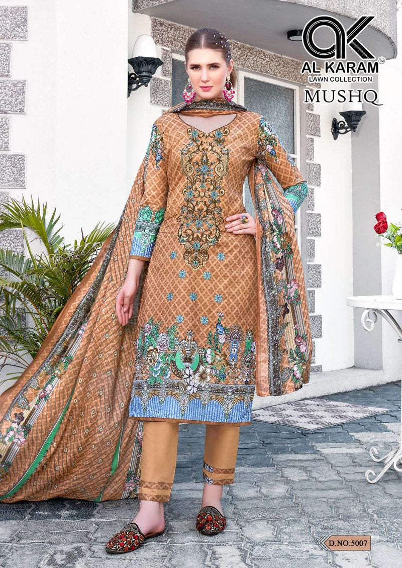 Al Karam Mushq Cotton Dupatta Vol 5 Lawn Fancy Salwar Suit