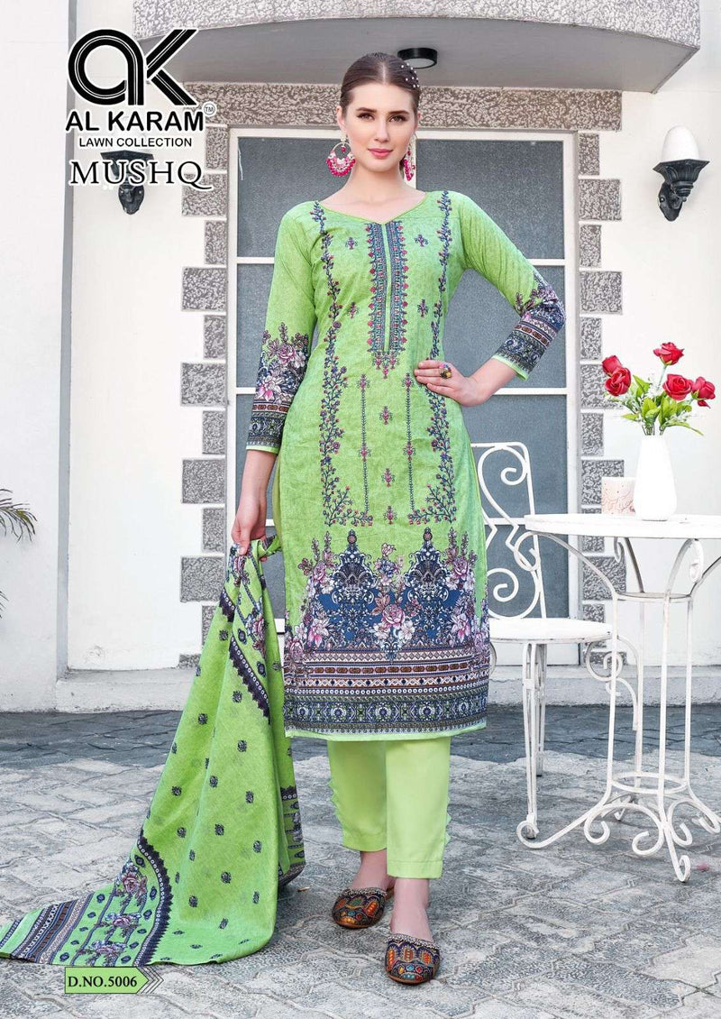 Al Karam Mushq Cotton Dupatta Vol 5 Lawn Fancy Salwar Suit