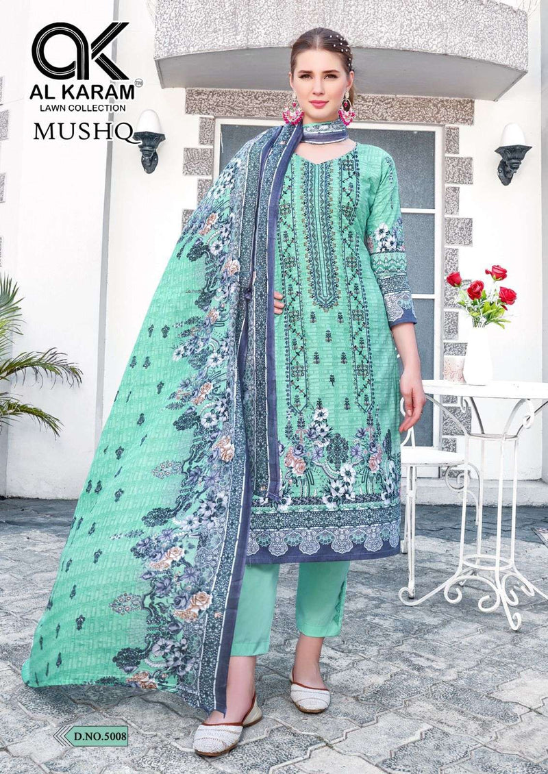 Al Karam Mushq Cotton Dupatta Vol 5 Lawn Fancy Salwar Suit