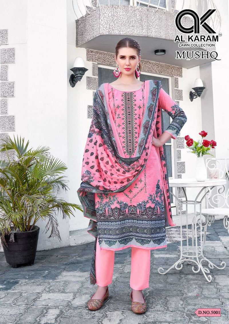 Al Karam Mushq Cotton Dupatta Vol 5 Lawn Fancy Salwar Suit