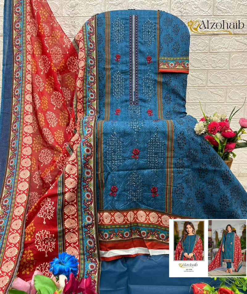 Pakistani Concept Suit Collection by Alzohaib – Asmaa AZ-1370 to 1373