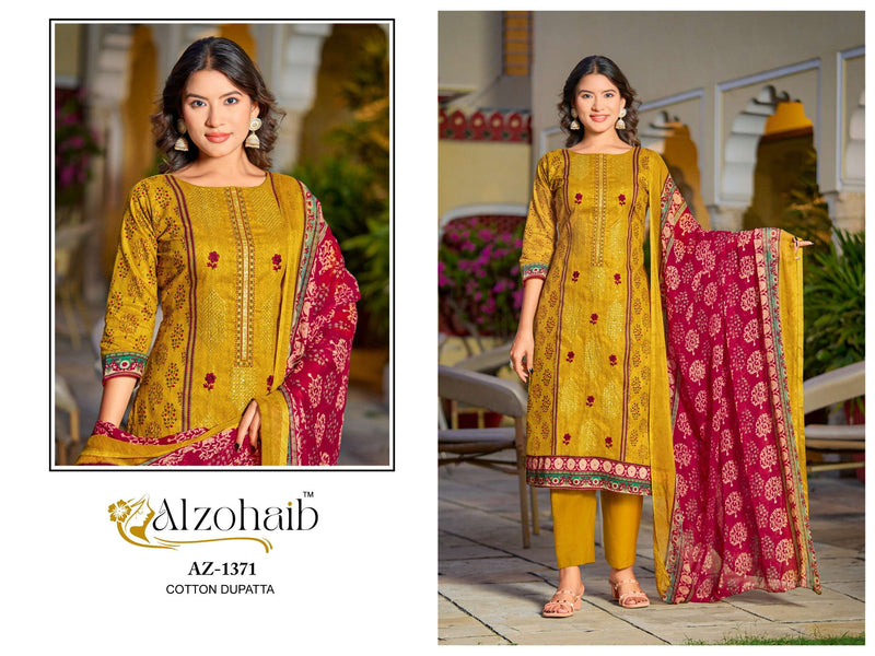Pakistani Concept Suit Collection by Alzohaib – Asmaa AZ-1370 to 1373