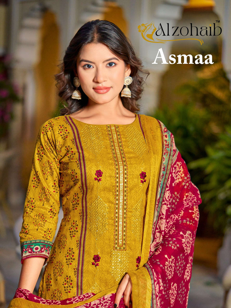 Pakistani Concept Suit Collection by Alzohaib – Asmaa AZ-1370 to 1373