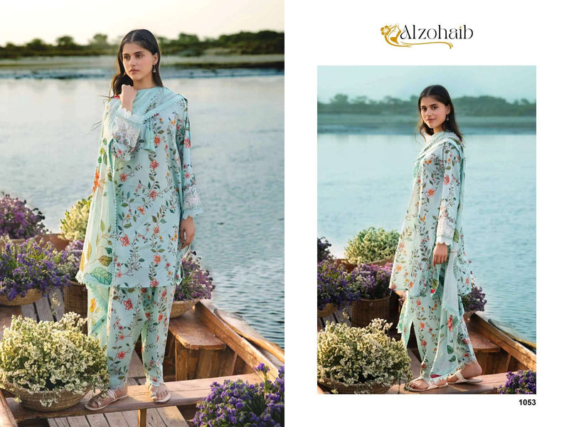 Al Zohaib M Basic Cotton Print Fancy Salwar Kameez