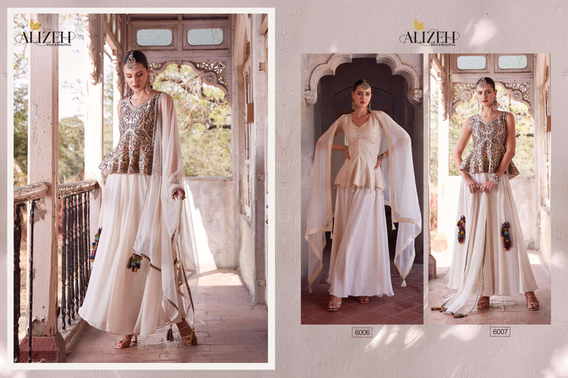 Alizeh Gulbahar Vol 5 Georgette Designer Heavy Suit For Wedding And Festive Season