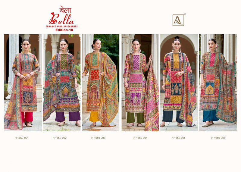 Alok Suits Bella Vol 10 Muslin Designer Digital Print Salwar Suit