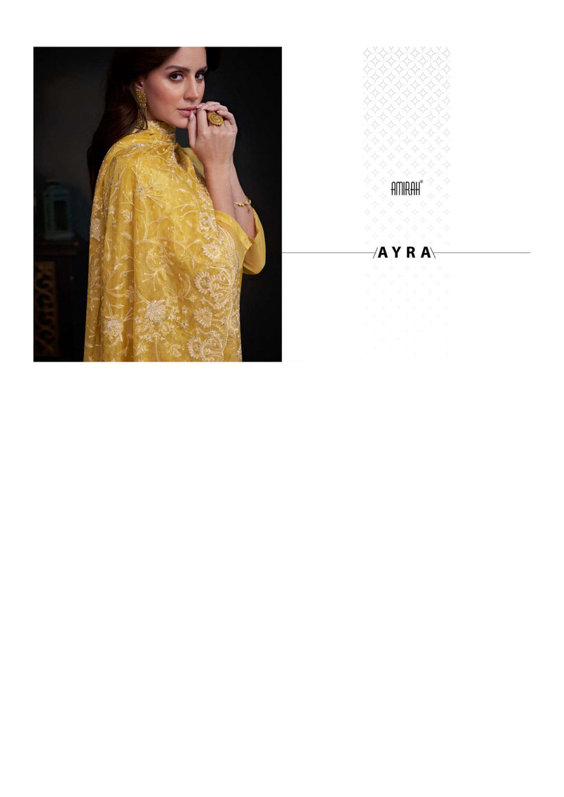 Amirah Ayra Organza Embrodery Work Designer Festival Wear Salwar Suit