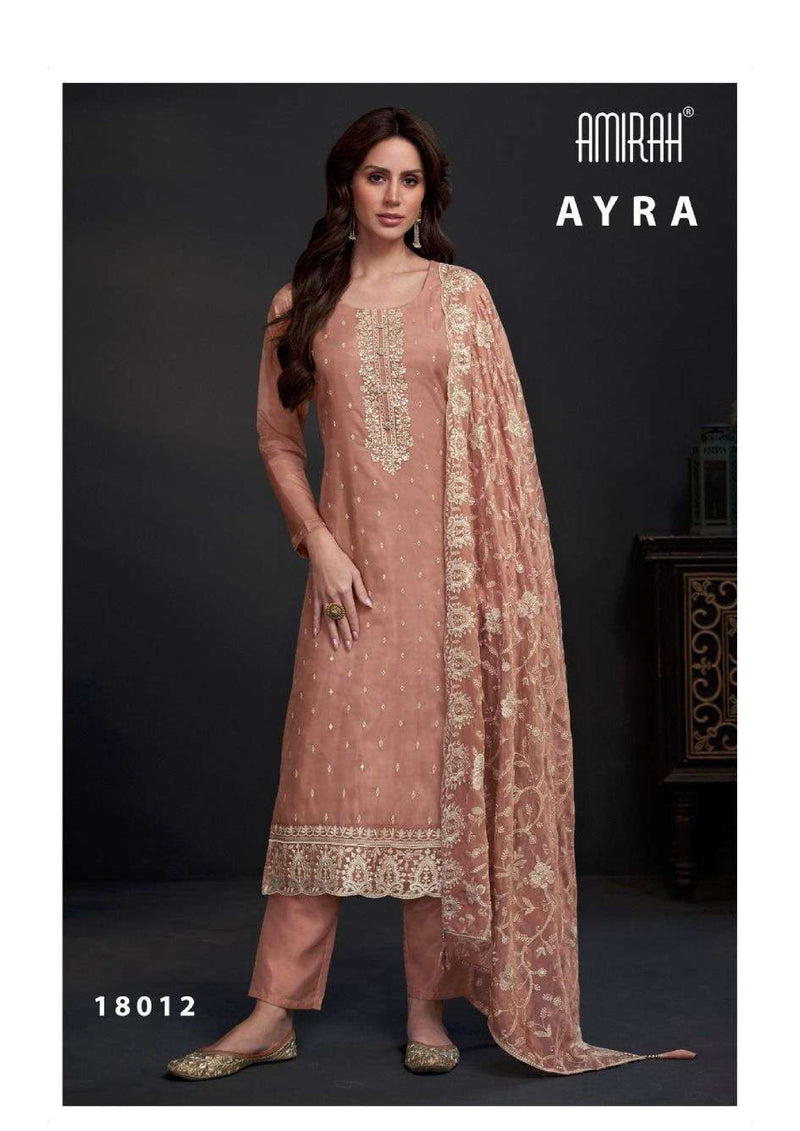 Amirah Ayra Organza Embrodery Work Designer Festival Wear Salwar Suit