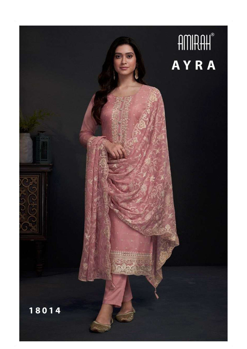 Amirah Ayra Organza Embrodery Work Designer Festival Wear Salwar Suit